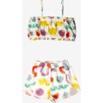 Nora Alcor Desenli Kız Çocuk Crop Top Şort Takım - 4 - 5 Yaş