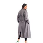 Nora Trençkot, Kadın, Camel Renk, 36-40 Beden,%70 Pamuk%30 Polyester, 127 cm Uzunluk, Oversize Kalıp, Astarlı (5, anstrasit, 38)