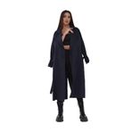 Nora Trençkot, Kadın, Camel Renk, 36-40 Beden,%70 Pamuk%30 Polyester, 127 cm Uzunluk, Oversize Kalıp, Astarlı (5, lacivert, 40)
