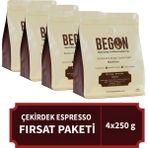 Nord Kivu Premium Espresso (Çekirdek) Kahve Fırsat Paketi 250G x 4 Adet - Çekirdek Kahve