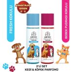 Nord Vent Aqua Baby Kokulu & Pure Life Kokulu Kedi ve Köpek Parfümü 2*100 ml
