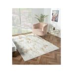 Nordic Nx008a Gold Modern Desen Salon Halısı, Gold, 75 x 300