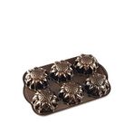 Nordic Ware Ayçiçek Şekilli Bronz Döküm Alüminyum Mini 6'lı Kek Kalıbı