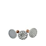 Nordic Ware Şekilli Kurabiye Baskı Pulları - Gümüş