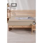 Nordqueen Ranforce Pamuk Tek / Çift Kişilik Lastikli Çarşaf - 180x200 - Bej
