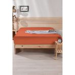 Nordqueen Ranforce Pamuk Tek / Çift Kişilik Lastikli Çarşaf - 180x200 - Kiremit