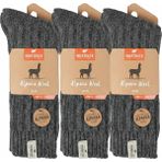 NordSox Erkek Alpaka Yün Çorap 3’lü Paket - 41 - 45 - Lacivert