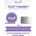 Nore Kuru Ve Yıpranmış Ayaklar & Topuklar Için Çatlak Tamir Edici Ayak Ve Topuk Kremi Foot Therapy 100 Ml