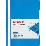 Norex Telli Dosya Mavi 50'li - Plastik Telli Dosya - Boyut