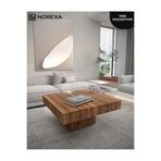 NOREXA Premium Modern Orta Sehpa Beyaz Salon Sehpası Minimal Tasarım Kare Sehpa