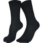 Norfolk Bruges Merino Yünlü Mantar ve Koku Önler Parmaklı Çorap 1 Çift Paket - 35 - 38 - Siyah