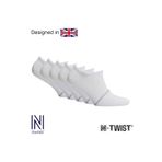 NORFOLK Fresh N-Twist Premium Bambu ve Pamuklu Günlük Spor Çorap Beyaz 5 Çift - Kraft Kutu
