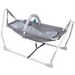 Norfolk Gri Baby Sleep Oyuncaklı Sallanır Bebek Beşiği