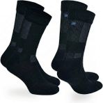 Norfolk Leonardo Merino Yünü Outdoor Yürüyüş Çorabı Jet Black 2'li Paket Erkekler İçin Yüksek Performans - 35 - 38