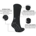 Norfolk Lizard Multi-Sport Kaydırmaz Tabanlı Spor Çorabı - Sarı - 43 - 46