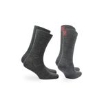 NORFOLK Sheldon Merino Yünü Outdoor Yürüyüş Çorapları 2'li Paket Gri