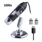 Norinco M8704-1000 1000X Standlı Işıklı USB Mikroskop Otg ve Type-C Dönüştürücü Android Mac Windows Uyumlu