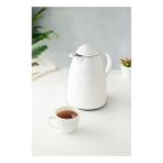 Norino 1 Lt Isı Yalıtımlı Çay ve Soğuk Su Termosu Soft Beyaz (12 Saat Sıcak Tutar& Içi Camdır) - --