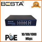 Norino 10 Port Gigabit Poe Switch 10/100/1000 Mbps 8 Port Poe BST1020G