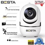 Norino 2mp 1080P Hareket Sensörlü 360 Derece Kablosuz Güvenlik Kamerası 64 GB Sd Kart Dahil