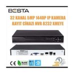 Norino 32 Kanal 5mp 1440P Ip Kamera Kayıt Cihazı Nvr 8232 Xmeye