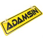 Norino Adamsın Yazılı Sarı Dekor Plaka Vantuzlu Cam Süsü 22X7.5CM - Belirtilmemiş