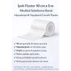 Norino İpek Flaster 10 Cm X 5 M Medikal Sabitleme Bandı Hipoalerjenik Yapışkanlı Cerrahi Flaster