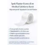 Norino İpek Flaster 5 Cm X 5 M Medikal Sabitleme Bandı Hipoalerjenik Yapışkanlı Cerrahi Flaster