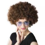 Norino Kahve Renk Kıvırcık Afro Bonus Peruk