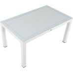 Norino Mandella 90X150 Elit Rattan Masa (Camlı) Beyaz - BELİRTİLMEMİŞ