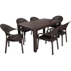 Norino Mandella Elit Rattan 90X150 Eylül Koltuk Masa Takımı Kahverengi - BELİRTİLMEMİŞ