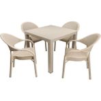 Norino Mandella Elit Rattan 90X90 Eylül Koltuk Masa Takımı Çölbeji - BELİRTİLMEMİŞ