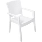 Norino Mandella Zeus Rattan Koltuk (4 Adet) Beyaz - BELİRTİLMEMİŞ