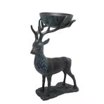 Norino Metal Geyikli Kase 55 Cm Dekoratif Hediyelik