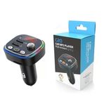 Norino Rgb Renkli Araba Fm Mp3 Çalar Kablosuz Bluetooth 5.0 C20