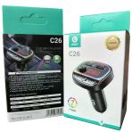 Norino Rgb Renkli Araba Fm Mp3 Çalar Kablosuz Bluetooth 5.0 C26