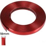 Norino Yapışkanlı Nikelaj Şerit Bant Dekoratif Çıta 18MM 5 Metre Parlak Kırmızı - Belirtilmemiş