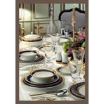 Noritake Crestwood Cobalt Gold 85 Parça Yemek Takımı