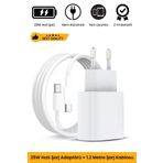 Noriyen Yeni Nesil 25W Hızlı Şarj Seti Adaptor + Type C Kablosu iPhone 15 16 Samsung Realme Oppo Vb. Uyumlu