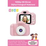 Noriyen Yeni Nesil Çocuk Dijital Mini Fotoğraf Makinesi Kız Çocuklar İçin 1080p HD Ekran Kamera Selfie