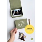 Norm Design XS Mini, KETEN | Hatıra & Instax Fotoğraf Saklama Kutusu | Kişiselleştirilebilir Kapak | ÇağlaYeşili