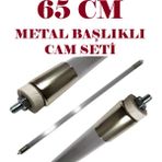 Norm Infrared Soba Için 2500W Rezistans TELI+65CM Montajlı Metal Başlıklı Cam Seti
