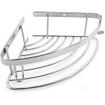 Norm Nil (1 Adet) Tek Katlı Krom Şampuanlık 18X18 Cm Vida Dahil Banyo Lavabo Köşe Rafı Metal Tekli