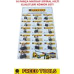 Normadia 16 Parça Matkap Spiral Hilti El Aletleri Kömür Seti - Seçenek 1