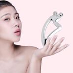 Normadia 3D Cilt Sıkılaştırıcı Yüz Masaj Aleti, Gua Sha ve Face Yoga Seti - 1BW-Beyaz