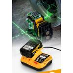 Normadia 3X360° Çok Hatlı Çapraz Çizgi Otomatik Seviye Lazer Seti 2,0AH Batarya - Seçenek 1