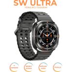 Normadia 47MM Titanyum Kasa Akıllı Spor Saat, Uzun Pil Ömrü, Suya Dayanıklı - Seçenek 1 - Ahşap