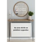 Normadia 60CM Atlantik Oval Petek Üstü Dresuar, Şık ve Kullanışlı Tasarım - Ahşap - Ceviz