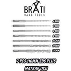 Normadia 7'li Sds Plus Beton ve Duvar Delme Ucu Seti, 110MM Boy, 6-12MM - Seçenek 1