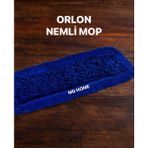 Normadia 80 cm Mavi Orlon ve Pamuklu Nem Alıcı Mop, Otel Temizliği Için - 1BW-Beyaz - Seçenek 1